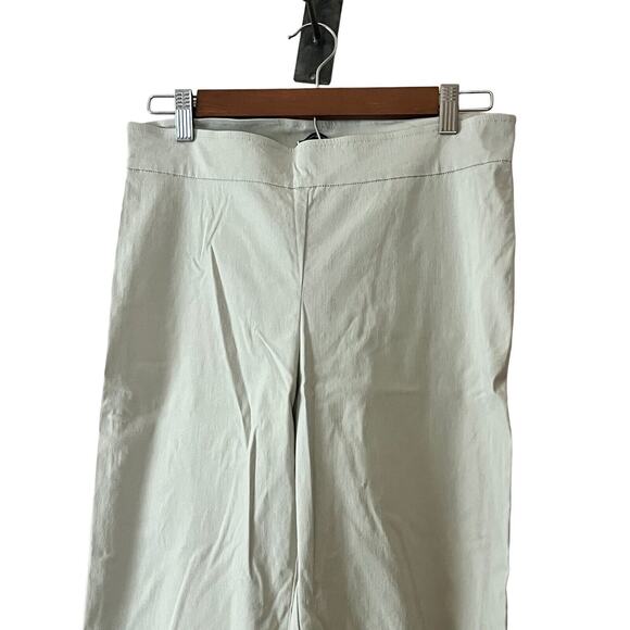 Avenue Montaigne Milan Pull On Pants •10• Beige Khaki Slim Stretch Cropped F954 - Picture 4 of 13